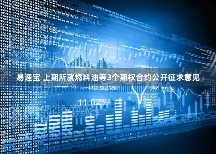 易速宝 上期所就燃料油等3个期权合约公开征求意见
