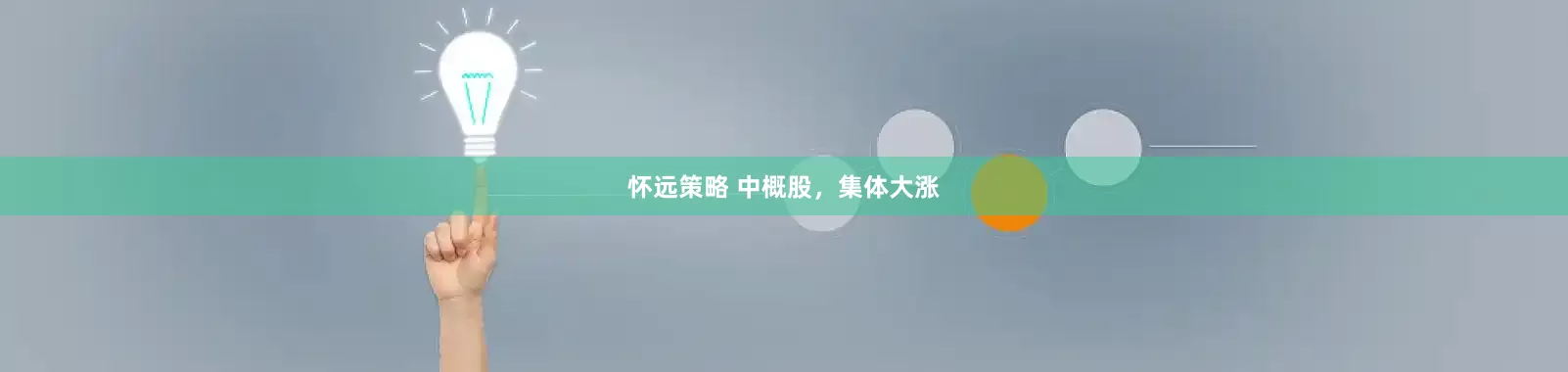 怀远策略 中概股，集体大涨
