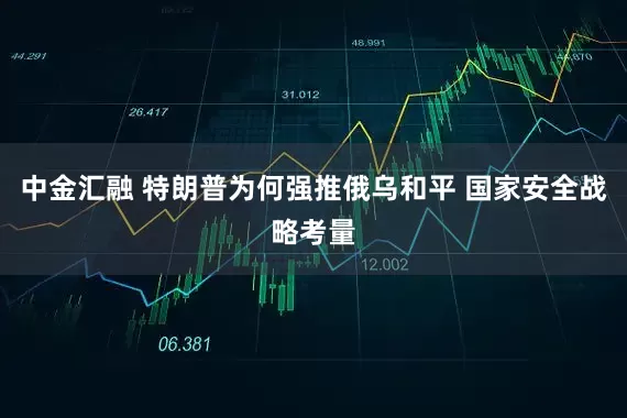 中金汇融 特朗普为何强推俄乌和平 国家安全战略考量